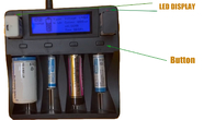 স্মার্ট লিথিয়াম ব্যাটারি চার্জার USB LCD চার্জার 12V 2A