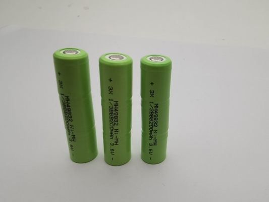 UL 3.6V 200mAh NIMH রিচার্জেবল ব্যাটারি 1/3BBB কাস্টম NIMH ব্যাটারি প্যাক ব্যবহারের জন্য প্রস্তুত NIMH ব্যাটারি দীর্ঘ চক্র জীবন