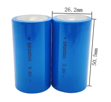 er26500 3.6v 8500mah 9ah lisocl2 ব্যাটারি Er26500 C আকারের লিথিয়াম ব্যাটারি 3.6V 9000mah প্রাথমিক লিথিয়াম ব্যাটারি
