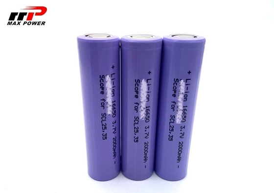 Li16650C 3.7 V 2000mah লিথিয়াম আয়ন রিচার্জেবল ব্যাটারি সেল OEM পরিষেবা সিই UL CB