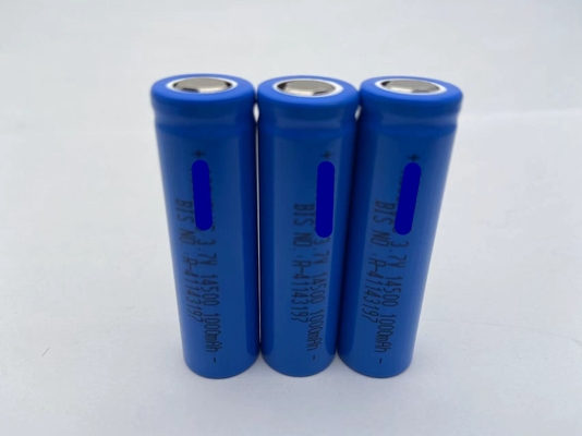 14500 3.7 ভোল্ট 1000mah 800mAh লিথিয়াম আয়ন রিচার্জেবল ব্যাটারি সেল OEM পরিষেবা সিই উল সিবি