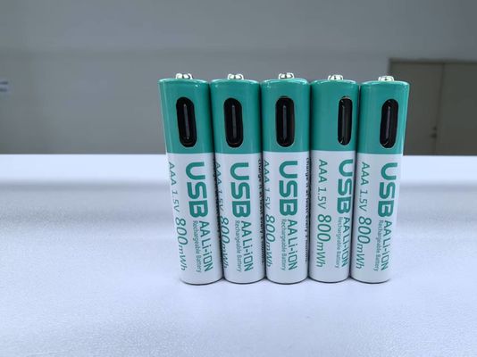 1.5V AAA 180mA 660mWh লিথিয়াম আইওন রিচার্জেবল ব্যাটারি