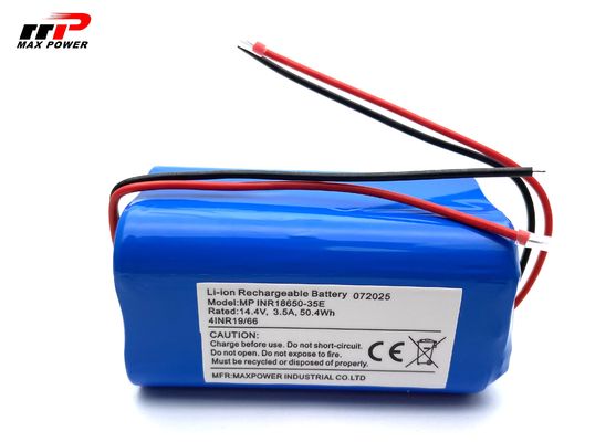 14.4V 18650 3500mAH লিথিয়াম আয়ন ব্যাটারি প্যাক পরিষ্কার রোবট ভ্যাকুয়াম ক্লিনার জন্য