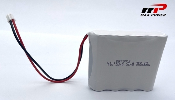 3.7V 2400mAh 14500 লিথিয়াম আয়ন ব্যাটারি প্যাক জিপিএসের জন্য প্রশস্ত তাপমাত্রা -40 °C-80 °C ব্যবহারের জন্য