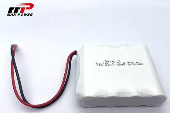 3.7V 2400mAh 14500 লিথিয়াম আয়ন ব্যাটারি প্যাক জিপিএসের জন্য প্রশস্ত তাপমাত্রা -40 °C-80 °C ব্যবহারের জন্য