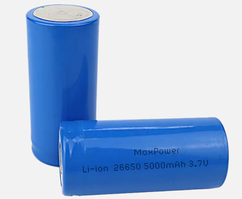 High Capacity 5000mAh 3.7V INR26650 Lithium Ion Battery with 1500 Cycles for Ebike and ESS