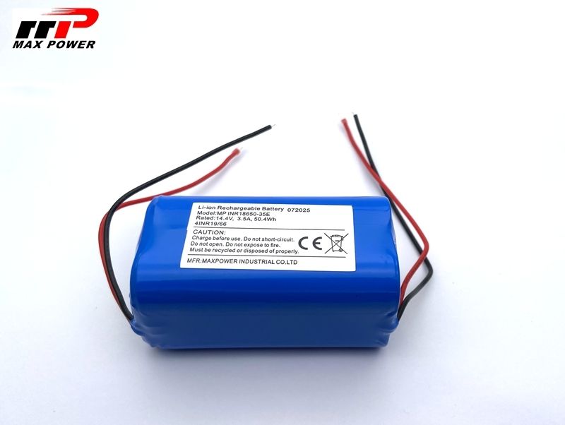 14.4V 18650 3500mAH লিথিয়াম আয়ন ব্যাটারি প্যাক পরিষ্কার রোবট ভ্যাকুয়াম ক্লিনার জন্য