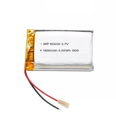 103450 1800mAh 3.7V হাই পাওয়ার লিপো ব্যাটারি প্যাক লিথিয়াম পলিমার ব্যাটারি সেল