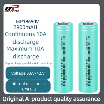 3.7V 18650V 2900mAh লিথিয়াম আয়ন ব্যাটারি -40°C থেকে 85°C বিস্তৃত তাপমাত্রা