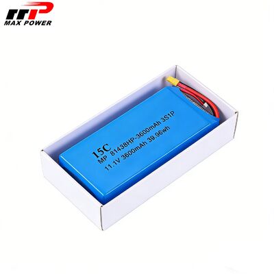 MP81438HP 3600mAh 15C LiPolymer ব্যাটারি প্যাক 11.1V