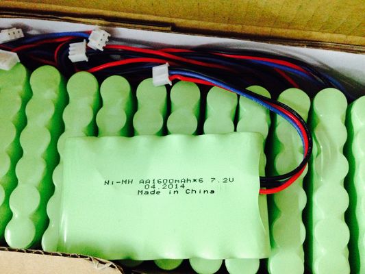 1600mAh 7.2V এএ NIMH Rechargeable ব্যাটারি, ক্যামেরা লিথিয়াম ব্যাটারি ই এম