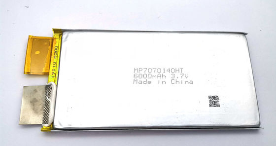 60C উচ্চ হার লি আয়ন পলিমার ব্যাটারি প্যাক C7070140HT 6000mah 3.7V