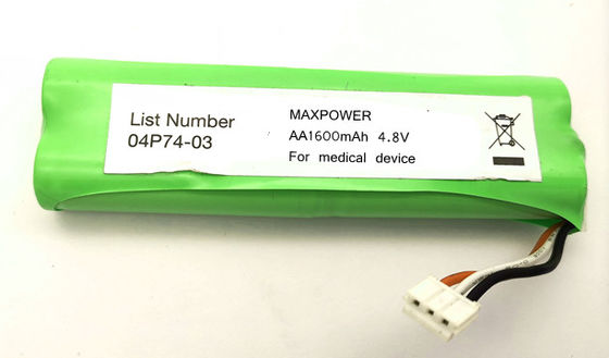 NIMH AA1600mAh 4.8V ব্যাটারি প্যাক