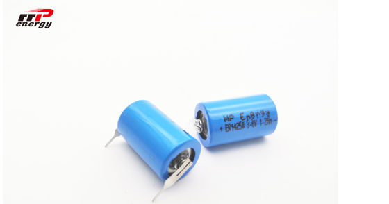 ER14250 1200mAh লি এসসিআই 2 3.6 ভি ব্যাটারি, প্রিমার্টি লিথিয়াম আয়ন ব্যাটারি 1 / 2AA
